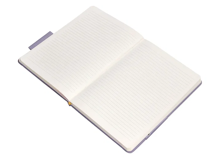 Antartik Cuaderno Antartik Notes A5 Tapa Dura Rayas Morado y Amarillo 100 Hojas 80 gr FSC