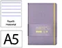 Antartik Cuaderno Antartik Notes A5 Tapa Dura Rayas Morado y Amarillo 100 Hojas 80 gr FSC