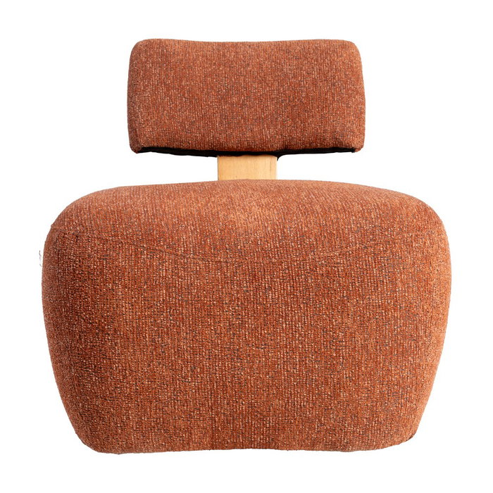 Sillón Jaspeado Teja Tejido-Madera Salón 60 X 72 X 64,50 cm