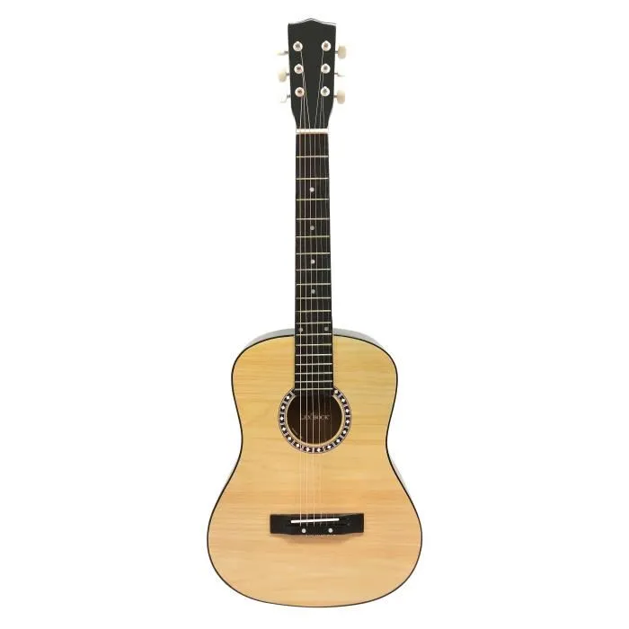 Lexibook Guitarra Acústica de Madera - 91 cm con 6 Cuerdas Reales y Llaves de Ajuste Metálicas, Incluye Correa y Púa Lexibook Guitarra Acústica de Madera - 91 cm con 6 Cuerdas Reales y Llaves de Ajuste Metálicas, Incluye Correa y Púa