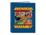 Safta Carpeta de cartón folio con 4 anillas mixtas Avengers