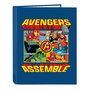 Carpeta de anillas The Avengers Azul Negro A4 26.5 x 33 x 4 cm