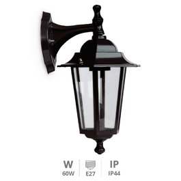 GSC Evolution Farol de jardín Serie Lenna brazo arriba E27 Negro