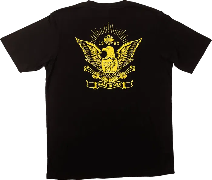 Ernieball Camiseta M "In Slinky We Trust" Camiseta Negra Algodón Premium