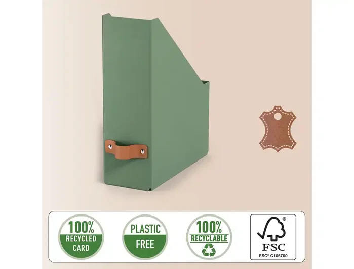 Leitz Revisteros de Cartón A4 Color Verde Pack 2 Leitz Revisteros de Cartón A4 Color Verde Pack 2