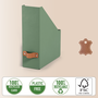 Leitz Revisteros de Cartón A4 Color Verde Pack 2