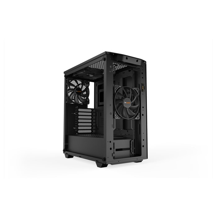 be quiet! Pure Base 500DX Caja PC Midi Tower ATX Negro con Ventana de Vidrio Templado, Iluminación RGB LED (Azul, Verde, Rojo), 3 Ventiladores 140mm Incluidos, Filtro Antipolvo