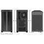 be quiet! Pure Base 500DX Caja PC Midi Tower ATX Negro con Ventana de Vidrio Templado, Iluminación RGB LED (Azul, Verde, Rojo), 3 Ventiladores 140mm Incluidos, Filtro Antipolvo