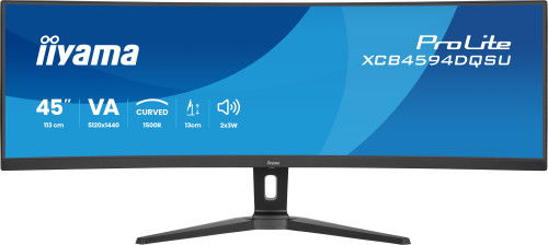 Iiyama XCB4594DQSU-B1 Monitor Curvo Ultra Panorámico 45" Dual QHD USB-C HDMI DisplayPort Iiyama XCB4594DQSU-B1 Monitor Curvo Ultra Panorámico 45" Dual QHD USB-C HDMI DisplayPort