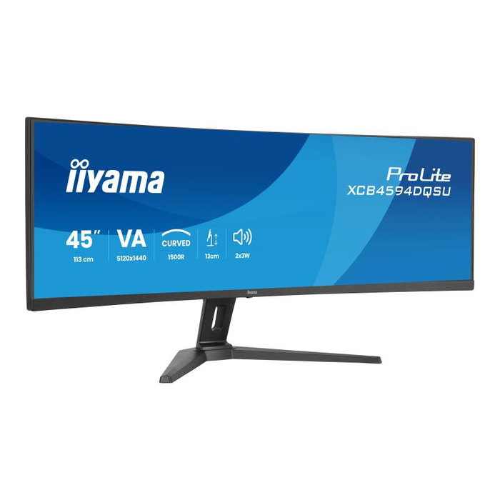 iiyama ProLite XCB4594DQSU-B1 Monitor Curvo 44.5" Ultra Wide Dual QHD 5120x1440 32:9 VA 75Hz iiyama ProLite XCB4594DQSU-B1 Monitor Curvo 44.5" Ultra Wide Dual QHD 5120x1440 32:9 VA 75Hz