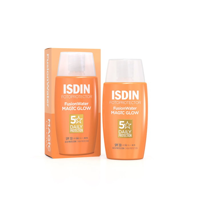 Isdin Fotoprotector Fusion Water Magic Glow SPF30 Protector Solar Facial 50 ml Efecto Glow