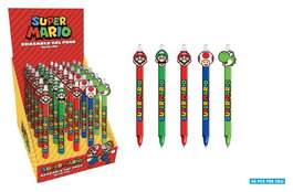 Super Mario Bolígrafo de gel borrable Expositor (30)