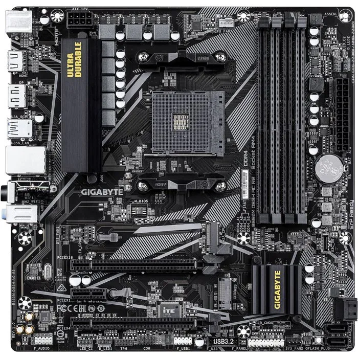 GIGABYTE B550M DS3H AC R2 Placa base Micro ATX DDR4 Wi-Fi 5 GIGABYTE B550M DS3H AC R2 Placa base Micro ATX DDR4 Wi-Fi 5