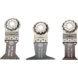 Fein E-Cut Combo Starlock Juego de Aspas para Madera y Metal, 3 Piezas