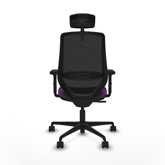 PIQUERAS Y CRESPO Silla de oficina Mardos con mecanismo Sincro, Morado y Negro