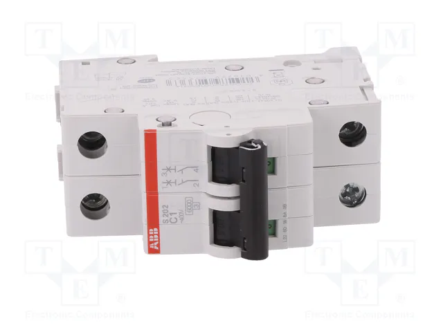 ABB S200 Interruptor magnetotérmico 2 polos 1A 6kA ABB S200 Interruptor magnetotérmico 2 polos 1A 6kA
