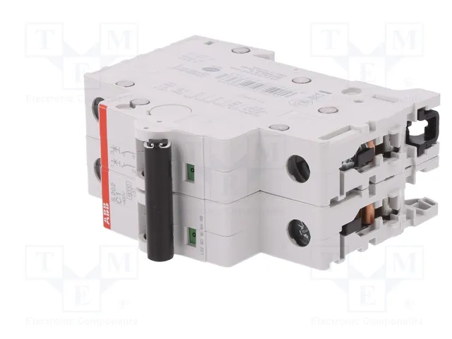 ABB S200 Interruptor magnetotérmico 2 polos 1A 6kA ABB S200 Interruptor magnetotérmico 2 polos 1A 6kA