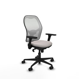 PIQUERAS Y CRESPO Silla de oficina Jorquera Blanca con Mecanismo Sincro y Brazos 3D