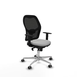 PIQUERAS Y CRESPO Silla de oficina Jorquera con mecanismo sincro, gris claro y negro