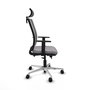 PIQUERAS Y CRESPO Silla de oficina Haches Gris con mecanismo Sincro/Traslack