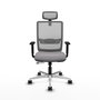 PIQUERAS Y CRESPO Silla de oficina Haches Gris con mecanismo Sincro/Traslack