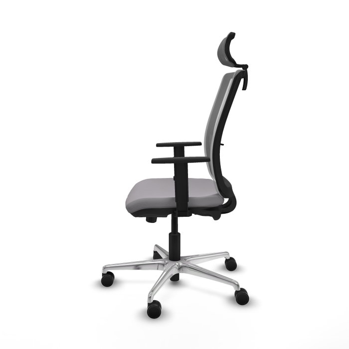 PIQUERAS Y CRESPO Silla de oficina Haches Gris con mecanismo Sincro/Traslack