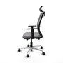 PIQUERAS Y CRESPO Silla de oficina Haches Gris con mecanismo Sincro/Traslack