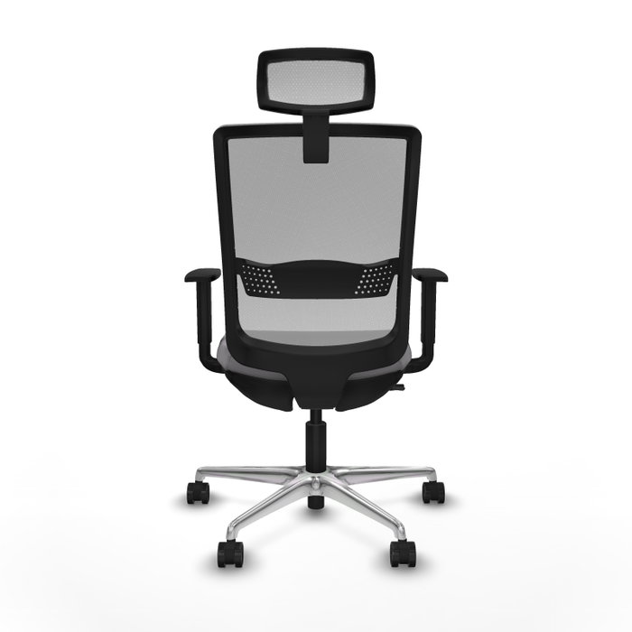 PIQUERAS Y CRESPO Silla de oficina Haches Gris con mecanismo Sincro/Traslack