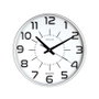Unilux Maxi Pop Reloj de Pared Gris Metalizado 37,5 cm
