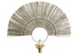 DKD Home Decor Pantalla de Fibra y Metal 70x6x45 Natural Marrón