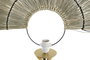 DKD Home Decor Pantalla de Fibra y Metal 70x6x45 Natural Marrón