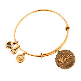 Alex And Ani Pulsera Virgo Dorado de Metal