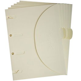 Dosier Sobre Tarifold Smartfolder Carton Velcro A4 4 Taladros Beige Pack De 6