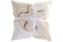 DKD Home Decor Set de 2 Cojines de Algodón Crema 50x10x50 cm