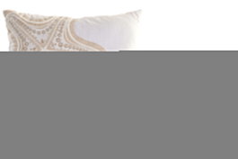 DKD Home Decor Set de 2 Cojines de Algodón Crema 50x10x50 cm