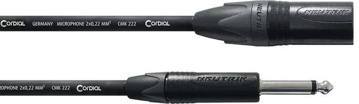 Cordial Cable De Audio Jack Mono/XLR Macho 2,5 M Cordial Cable De Audio Jack Mono/XLR Macho 2,5 M