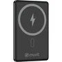 Muvit For Change Powerbank 5000mAh MCCHP0009 Negra con Carga Inalámbrica y USB-C
