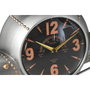 DKD Home Decor Reloj de Pared Metal Avión Plateado