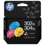 HP Cartucho de Tinta 302XL/304XL Tricolor