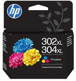 HP Cartucho de Tinta Original 302XL/304XL Tricolor Alta Capacidad