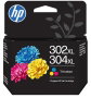 HP Cartucho de Tinta 302XL/304XL Tricolor de Alta Capacidad