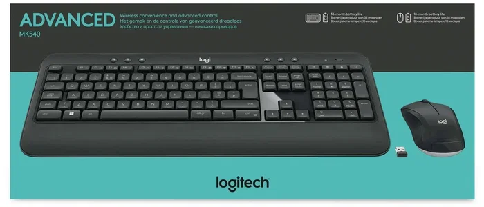 Logitech MK540 Advanced Combo de Teclado y Ratón Inalámbrico US International Negro Logitech MK540 Advanced Combo de Teclado y Ratón Inalámbrico US International Negro