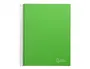 Liderpapel Cuaderno espiral Micro Jolly A4, 140 hojas, cuadro 5mm, 75gr, verde, espiral, tapa forrada