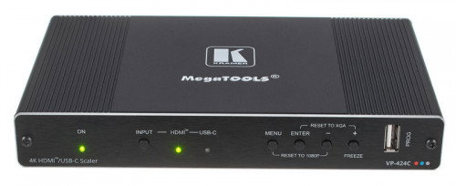 Kramer VP-424C Escalador Digital ProScale 4K HDMI a HDMI de 18G con entradas 4K y USB-C