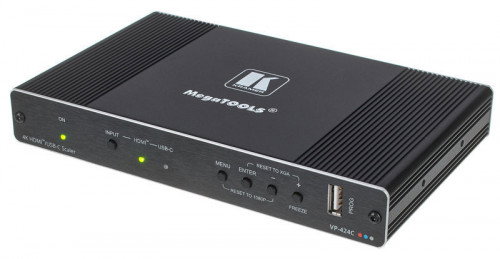 Kramer VP-424C Escalador Digital ProScale 4K HDMI a HDMI de 18G con entradas 4K y USB-C