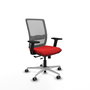 PIQUERAS Y CRESPO Silla de oficina Haches con mecanismo Sincro/Traslack Rojo y Gris