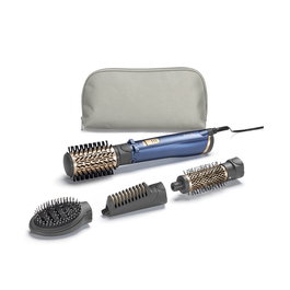 BaByliss AS965E STYLE PRO 1000 Cepillo Aire Rotativo Iónico, Desenredar Secar Alisar, 4 Accesorios, Anti-Frizz