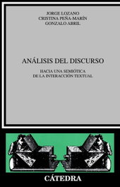 CATEDRA Análisis del discurso (Crítica y estudios literarios)