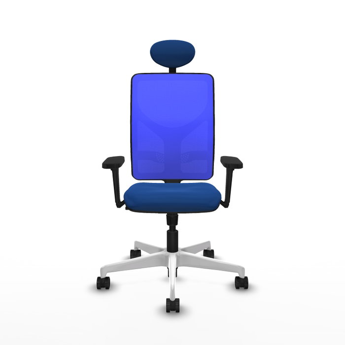 PIQUERAS Y CRESPO Silla de oficina Motilla Azul con Mecanismo Sincro