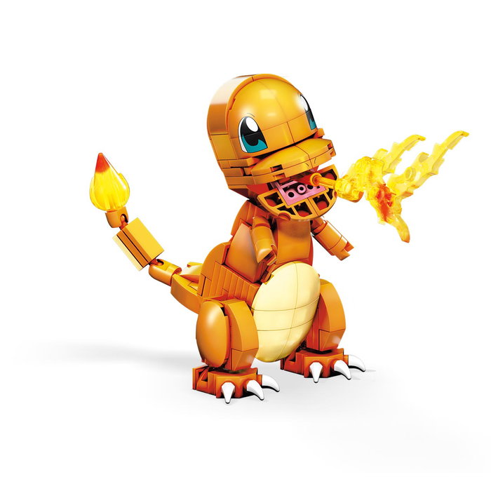 Mega Bloks Pokémon Charmander GKY96 Figura para Construir de 10cm+ Mega Bloks Pokémon Charmander GKY96 Figura para Construir de 10cm+